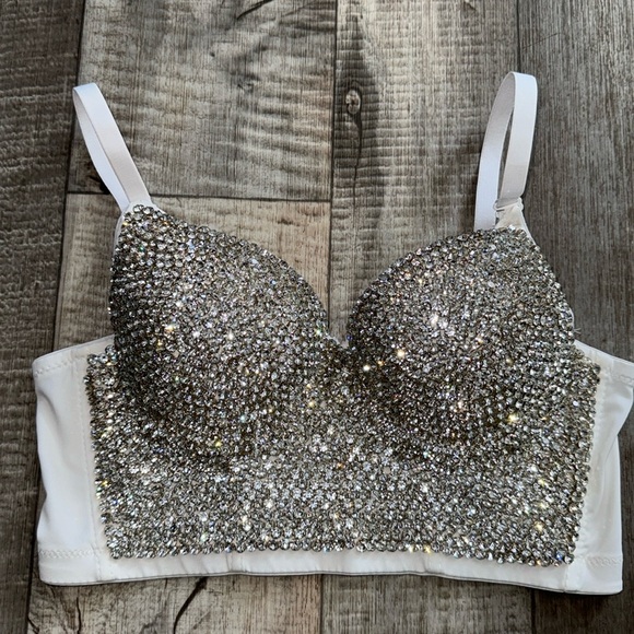 GLITTER/GLAM Sequin -Jewels BRA- size 36 - Picture 1 of 11